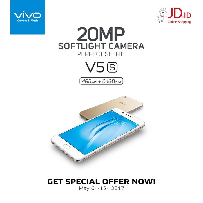 Pre Order Vivo V5s Sekarang, Ada Penawaran Menarik!