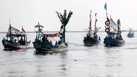 Acara ini bagian dari bakti sosial KKP dan Yayasan Kanker Indonesia (YKI).
