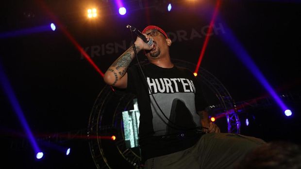 Aksi Seringai di Hammersonic 2017.