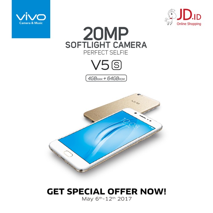 Pre-Order Vivo V5s, Smartphone Dengan Fitur Group Selfie Terbaru!