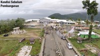 Begini penampakan Pos Lintas Batas Negara (PLBN) Skouw, Jayapura, sebelum pembangunan. Dok, Kementerian PUPR.