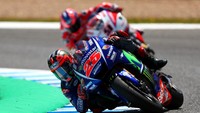 Finis ketiga di MotoGP Spanyol jadi capaian hebat Jorge Lorenzo. Ini adalah podium pertama dia setelah berganti menunggangi Ducati, yang sekaligus jadi kado terindah ulang tahunnya (Photo by Mirco Lazzari gp/Getty Images).