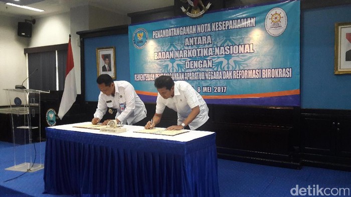 BNN dan KemenPAN-RB Teken MoU Pemberantasan Narkoba