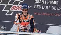 Seri keempat, MotoGP Spanyol di Jerez pada 7 Mei, menghadirkan pemenang lain. Ia adalah Dani Pedrosa, rekan satu tim Marquez. (Foto: Getty Images Sport/Mirco Lazzari gp)