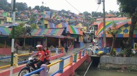 Foto: Kampung Pelangi ada di Kelurahan Randusari, Semarang Selatan. Lokasinya tidak jauh dari Tugu Muda dan Lawang Sewu (Angling Adhitya Purbaya/detikTravel)