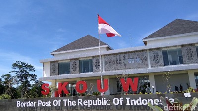 Melihat Kemegahan PLBN Skouw, Batas Indonesia-Papua Nugini