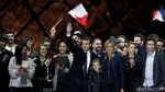 Macron Rayakan Kemenangan Pilpres Prancis