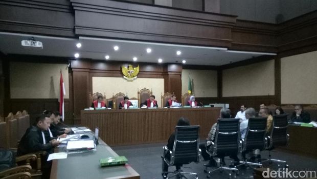  Sidang lanjutan perkara dugaan korupsi proyek Hambalang dengan terdakwa Choel Mallarangeng di Pengadilan Tipikor, Senin (8/5/2017)
