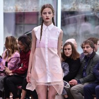 Model walks the runway at the Prada Resort Collection 2018 show at Osservatorio Prada on May 7, 2017 in Milan, Italy.  (Photo by Pietro DAprano/Getty Images)