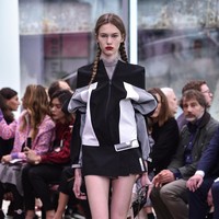 Model walks the runway at the Prada Resort Collection 2018 show at Osservatorio Prada on May 7, 2017 in Milan, Italy.  (Photo by Pietro DAprano/Getty Images)