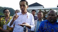 Jokowi saat memberi pernyataan ke wartawan (Foto: Bagus Prihantoro Nugroho/detikcom)