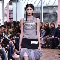 Model walks the runway at the Prada Resort Collection 2018 show at Osservatorio Prada on May 7, 2017 in Milan, Italy.  (Photo by Pietro DAprano/Getty Images)