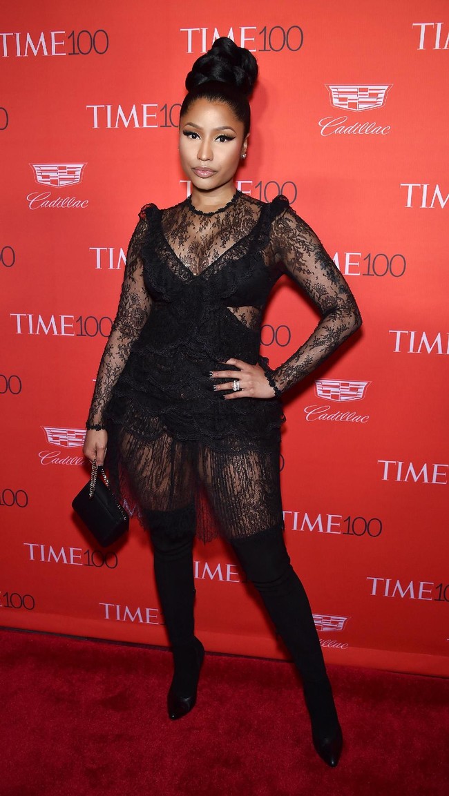 Nicki Minaj attends 2016 Time 100 Gala, Times Most Influential People In The World red carpet at Jazz At Lincoln Center at the Times Warner Center on April 26, 2016 in New York City.  (Photo by Dimitrios Kambouris/Getty Images for Time)
