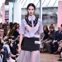 Model walks the runway at the Prada Resort Collection 2018 show at Osservatorio Prada on May 7, 2017 in Milan, Italy.  (Photo by Pietro DAprano/Getty Images)