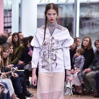 Model walks the runway at the Prada Resort Collection 2018 show at Osservatorio Prada on May 7, 2017 in Milan, Italy.  (Photo by Pietro DAprano/Getty Images)