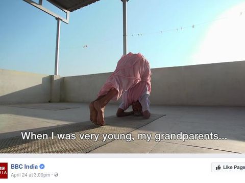 Nanammal, wanita 98 tahun yang masih jadi instruktur yoga