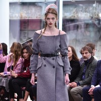 Model walks the runway at the Prada Resort Collection 2018 show at Osservatorio Prada on May 7, 2017 in Milan, Italy.  (Photo by Pietro DAprano/Getty Images)