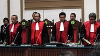 Sidang vonis kasus dugaan penistaan agama itu dipimpin oleh hakim Dwiarso Budi Santiarto. Pool/Kurniawan Masud