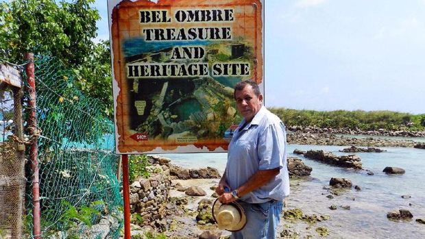 John dilokasi yang dipercaya menyimpan harta karun bajak laut (Helen Soteriou/BBC)