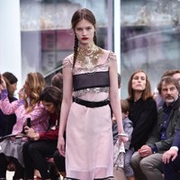 Model walks the runway at the Prada Resort Collection 2018 show at Osservatorio Prada on May 7, 2017 in Milan, Italy.  (Photo by Pietro DAprano/Getty Images)