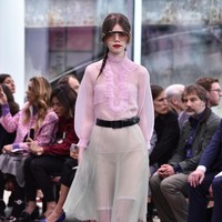 Model walks the runway at the Prada Resort Collection 2018 show at Osservatorio Prada on May 7, 2017 in Milan, Italy.  (Photo by Pietro DAprano/Getty Images)