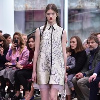 Model walks the runway at the Prada Resort Collection 2018 show at Osservatorio Prada on May 7, 2017 in Milan, Italy.  (Photo by Pietro DAprano/Getty Images)