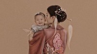 Tidak hanya bernuansa barat, Chelsea juga memadukannya dengan mengenakan busana bernuansa oriental lengkap dengan tusukan konde. Dok. Instagram/nastusha.olivia.alinskie