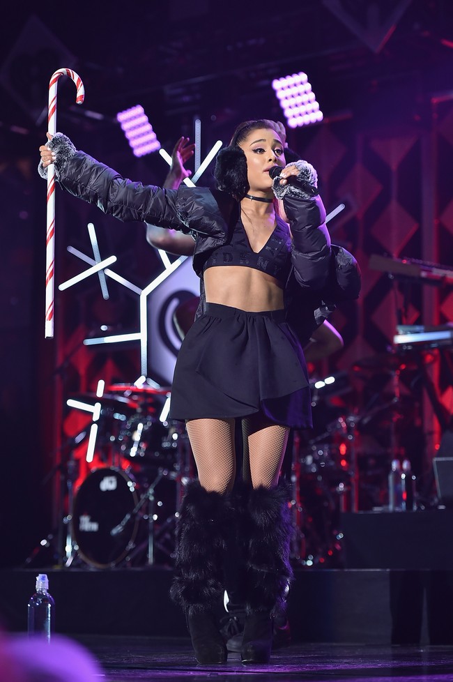 Recording artist Ariana Grande performs onstage during Z100s Jingle Ball 2016 at Madison Square Garden on December 9, 2016 in New York, New York. (Photo by Theo Wargo/Getty Images for iHeart)