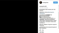 Saat Ahok divonis dua tahun penjara dan langsung ditahan, aktris Wulan Guritno meng-upload foto hitam dengan caption emot hati yang retak. Foto: Instagram (ist)