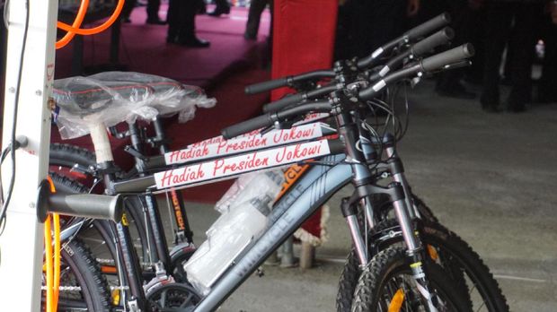 Sepeda yang siap-siap dibagikan Jokowi