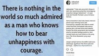 Raline Shah merasa sedih Ahok ditahan dengan mengungkapkan kata-kata dalam Instagram-nya. Foto: Instagram (ist)