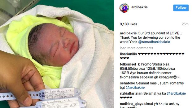 Selamat! Nia Ramadhani Lahirkan Anak Ketiga