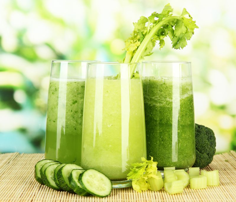 illustration of celery cucumber juice