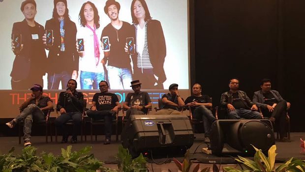 Aksi Panggung Menaker Bareng Slank di Peluncuran Aplikasi Cari Kerja