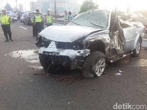 Kecepatan Pajero yang Kecelakaan di Tol Diduga di Atas 80 KM/Jam