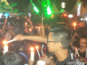 Aksi Solidaritas untuk Ahok di Medan Diiringi Hujan Ringan
