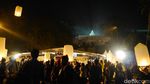 Wah... Cantiknya Lampion Waisak Hiasi Langit Borobudur