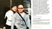 Meskipun sang suami sudah mulai berpaling kepada Jennifer Dunn, ia tetap mendoakan suaminya tersebut. (Dok. Instagram/queen_saritaabdul)