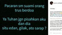 Sindiran sang istri untuk Jennifer Dunn. (Dok. Instagram/queen_saritaabdul)