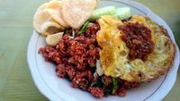 Nasi Goreng Merah Ikan Cakalang (Wahyu/detikTravel)