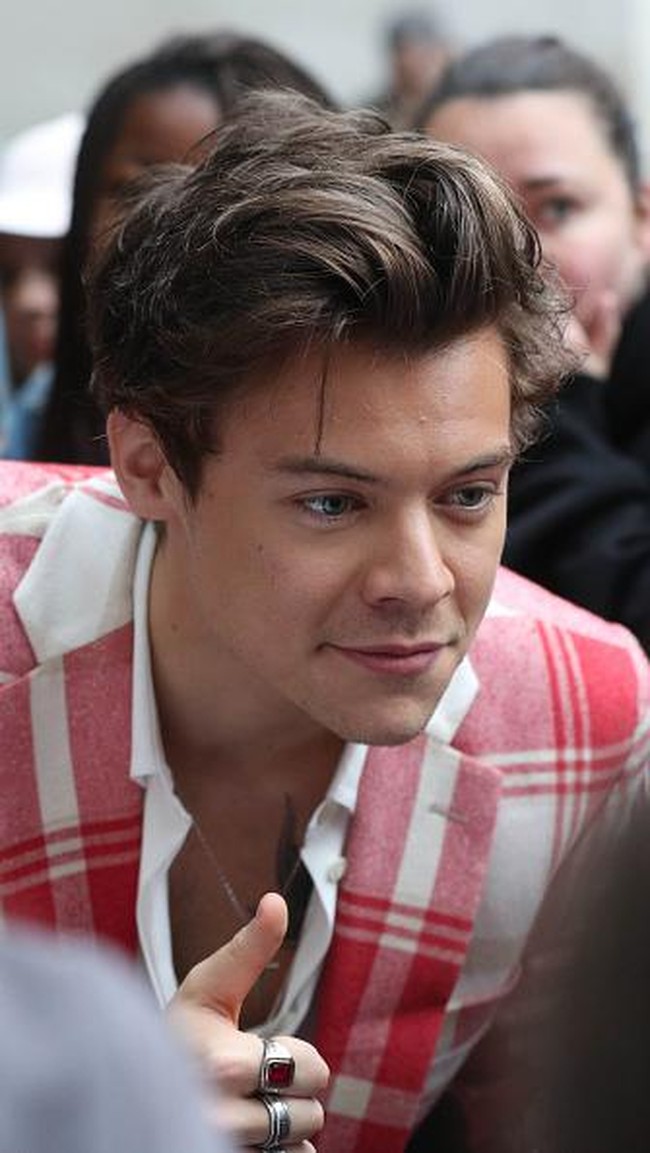 Mantan personel One Direction ini mewakili kaum millennial yang tampan. Menurut penelitian, Harry Styles memiliki fitur terbaik di area mata dan dagunya.  Foto: Getty Images