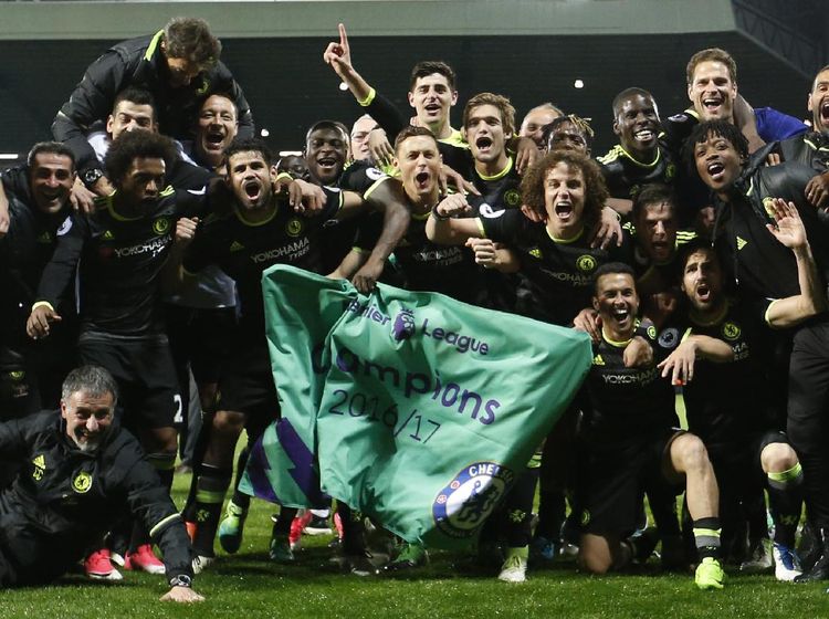 Pesta Kemenangan Chelsea Usai Kantongi Titel Juara Liga Inggris