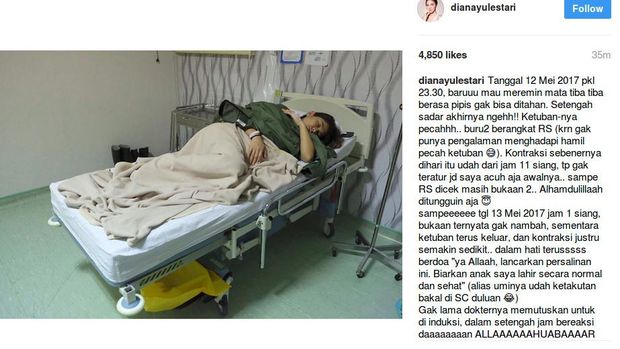 Selamat! Dian Ayu Lestari Lahirkan Anak Kedua