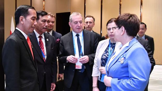 Presiden Jokowi bertemu Perdana Menteri Polandia Beata Szydlo