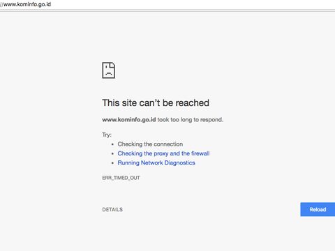 Situs Kominfo Tumbang, Ada Apa?