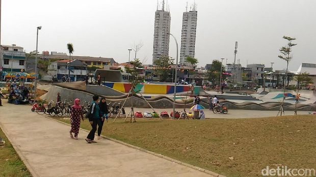 Arena BMX dan skateboard di RPTRA Kalijodo