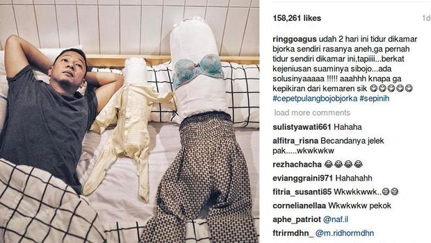 <i>Ada-ada Aja</i>! Kangen Istri dan Anak, Ringgo Agus Rahman Lakukan Hal Ini