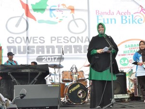 Peserta Gowes Nusantara Semarakkan Fun Bike HUT Kota Banda Aceh