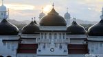 Potret Masjid Raya Baiturrahman Aceh dari Ketinggian