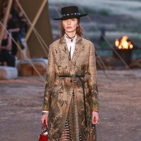 Model walks the runway during the Christian Dior Cruise 2018 Runway Show at the Upper Las Virgenes Canyon Open Space Preserve on May 11, 2017 in Santa Monica, California.  (Photo by Rich Fury/Getty Images)